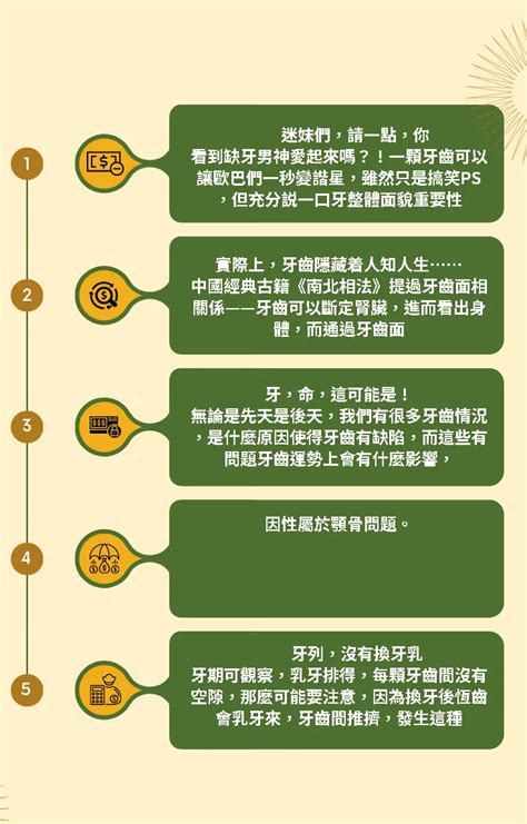 牙齒長面相|倒及牙哨牙面相上代表甚麼？解析11種牙齒相學玄機｜ 